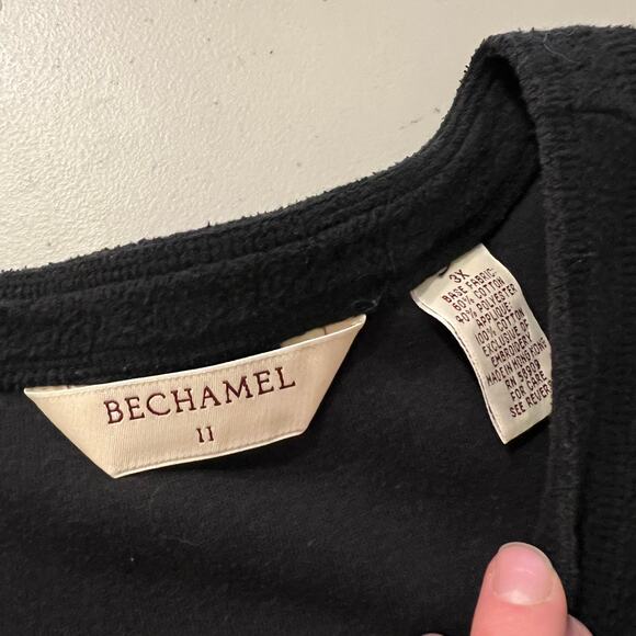 Black Plush Soft Plaid Patchwork Snap Button Sweater Vest Top Size 3X Holiday - Picture 6 of 11